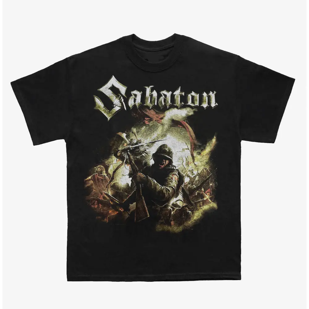Sabaton The Last Stand 2016 Promo Album Band Rock Shirt