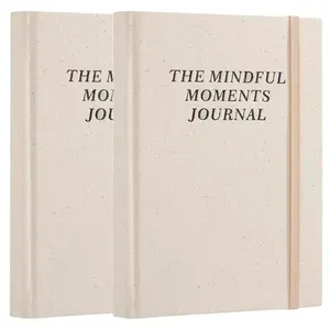 The Mental Health Journal,Gratitude Mindful Moments Journal,Reflection Manifestation Journals for Women & Men-beige*2
