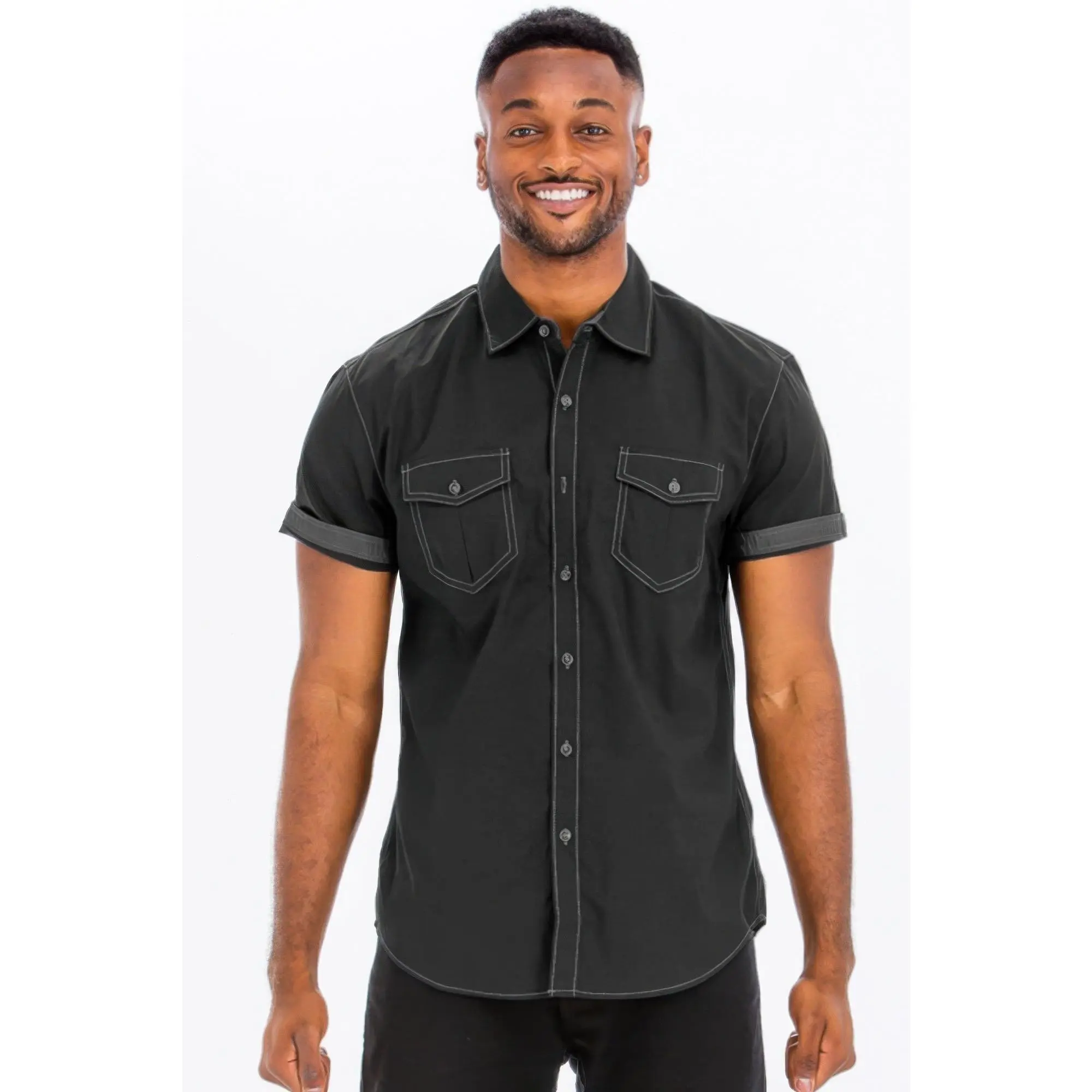 Outline Stitch Short Sleeve Shirt