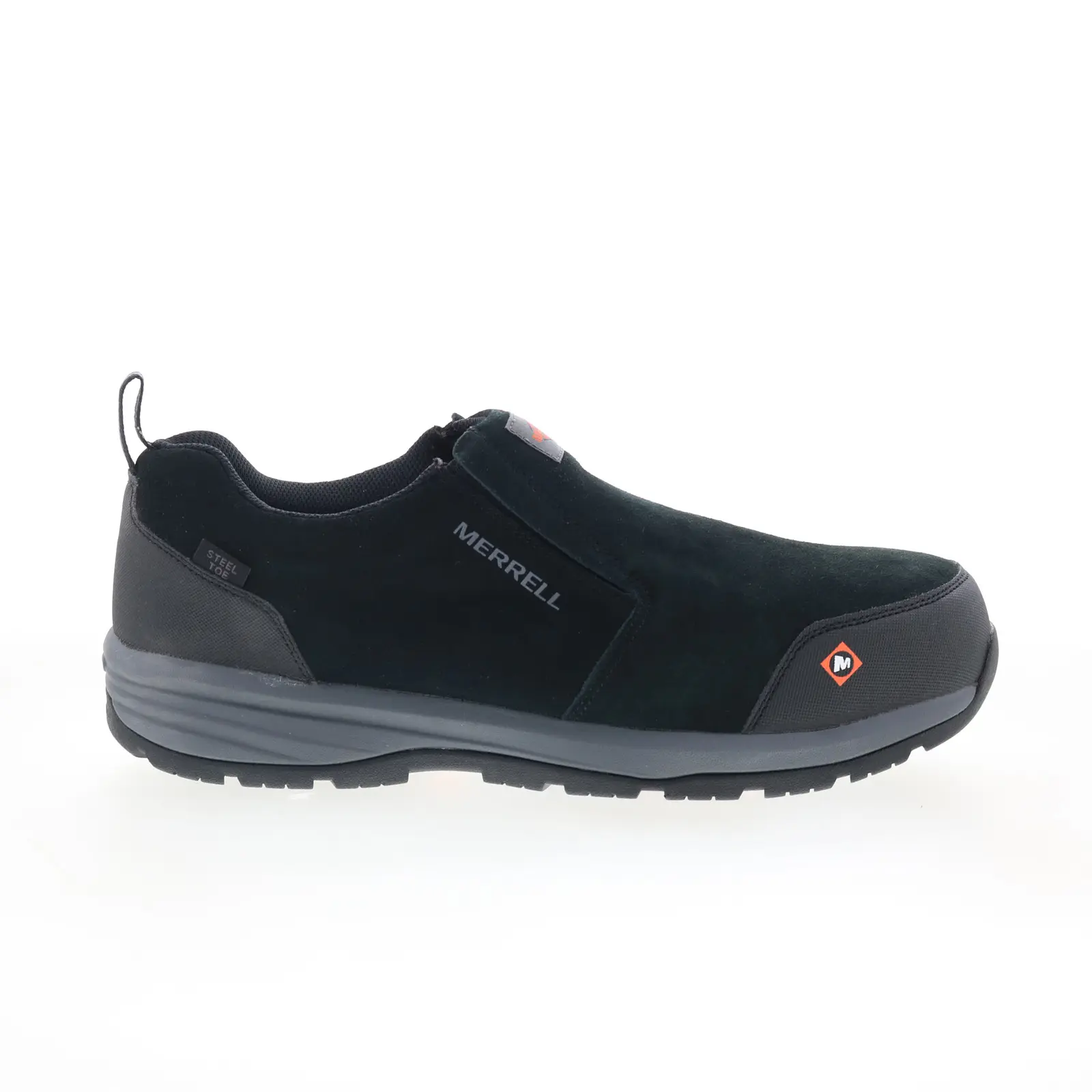 Merrell Windoc Moc Steel Toe J17827 Mens Black Suede Work & Safety Shoes