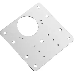 6 pcs Cabinet Door Hinge Repair Plate Kit Stainless Steel Furniture Wardrobe Hinge Mounting Plate with Screw Flat Fixing Bracket Tools