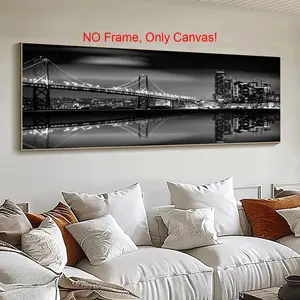 City Scene Pattern Wall Art without Frame, Modern Art Home Decor, Wall Art for Living Room, Bedroom, Kitchen & Restaurants Decor, Perfect Gift, Home Ornaments