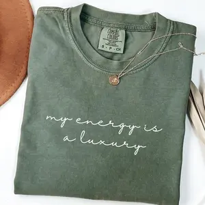 Comfort Colors Showgirl Era Shirt, My Energy Is A Luxury Tee, Self Love Shirt For Women, Bold Statement Gift, Fan Merch Tour Shirt