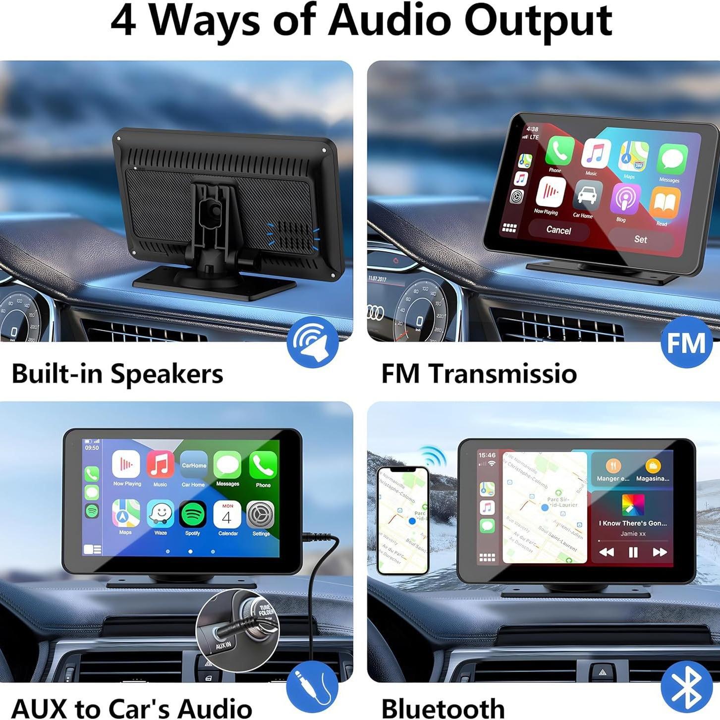 2026 Upgraded Wireless CarPlay Screen for Andriod & Iphone : The Ultimate Portable Car Play Adapter for Seamless In-Car Entertainment
