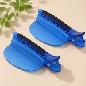 2 Pack Blue Hair Sectioning Clips for Women, Heat-Resistant 7-Tooth, No Snagging or Pulling, for Wigs Bundles and Highlighting, Salon Home Use, Great Gift