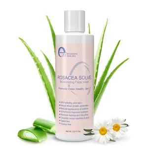 e70 Rosacea Solve Hydrating Face Wash - Gentle Cleanser for Redness & Sensitive Skin - With Aloe Vera, Hyaluronic Acid & Fruit Extracts - For Women & Men Cleansing Facial, 8 fl oz
