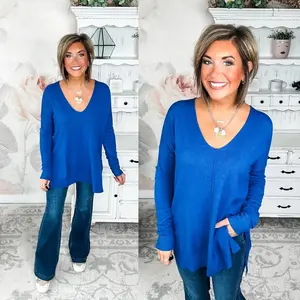 Blackout Breezer Sweater - Light Navy