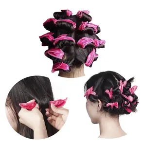 10pcs/set Sleeping Hair Curlers,Flexible & Soft Heatless Hair Curler,Natural Curl and Wave Sleeping DIY Sponge Hair Styling Tool, Soft Hair Curlers