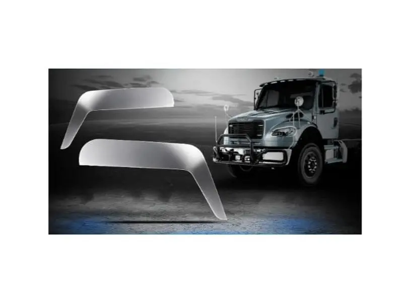 Freightliner M2 angle Chop Top PREMIUM QUALITY Stainless Steel pair set