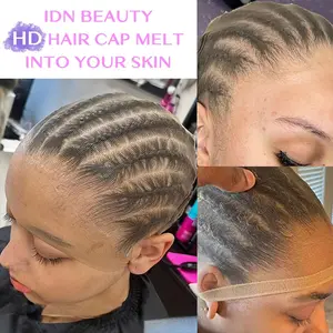 HD Wig Cap for Women Invisible and Breathable Caps for Lace Front Wigs High-Elastic Stretchy Sheer Nylon Wig Caps Natural Transparent HD Ultra-thin Wig Caps