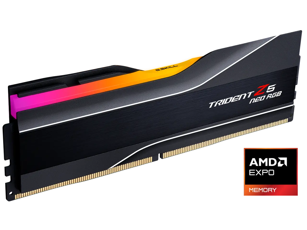 G.SKILL Trident Z5 Neo RGB Series AMD EXPO 16GB 288-Pin PC RAM DDR5 6000 (PC5 48000) Desktop Memory Model F5-6000J3038F16GH1-TZ5NR
