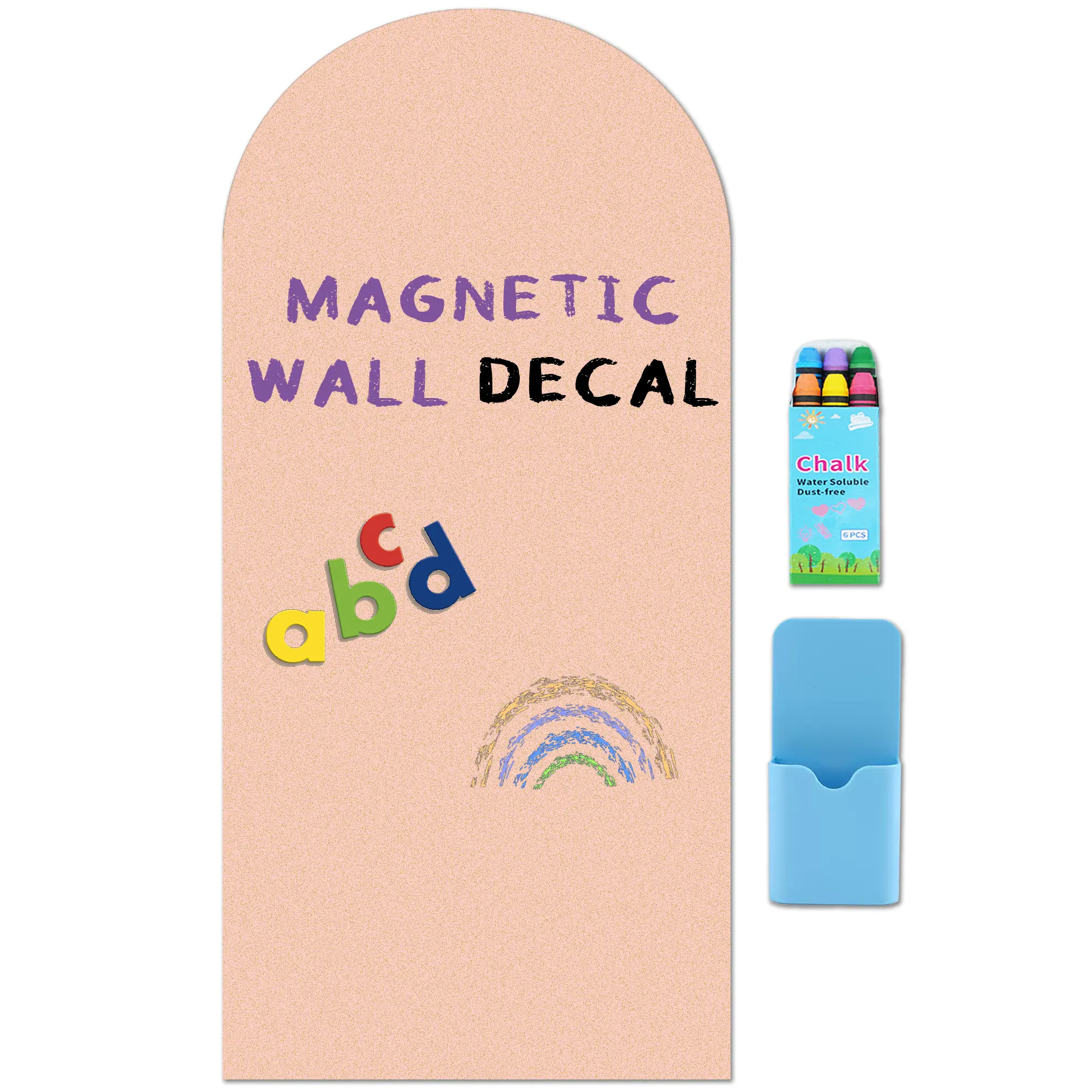 Arch Magnetic Wall Decal Matte Finish Chalkboard Sticker for Wall - Magnetic Board for Home