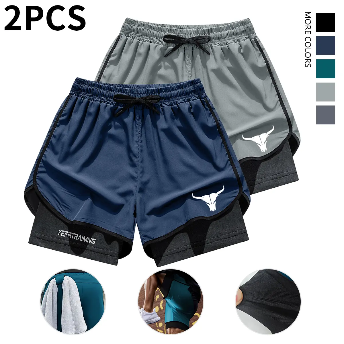 Navy Blue + Light Gray