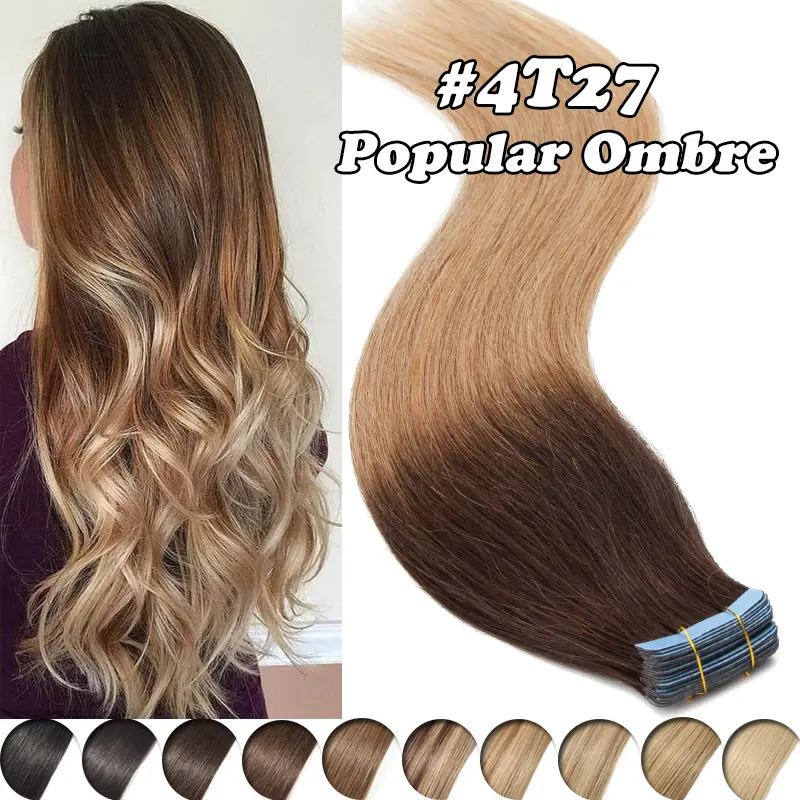 4T27 Ombre Medium Brown To Dark Blonde