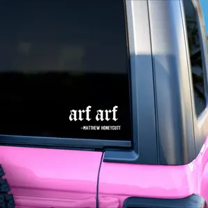Arf Arf Vinyl Decal, Metal Decal, Metal Lover, Metalcore, Trendy Decal, Alt Decal