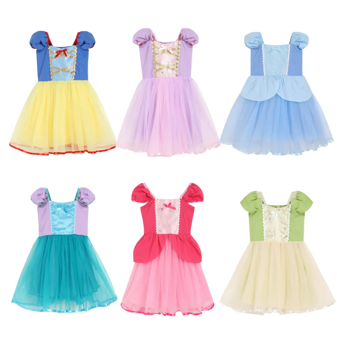 Princess Costumes for Girls, Princess Dress up Clothes for Girl 1-8T Princess Dress for Toddler Girls Little Girls, Christmas Gift, Halloween Gifts ,Birthday Gift for Girls