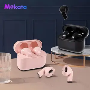 MOKATA Kids' Bluetooth Headphones: Safe Mini for Students,  High-Definition Calls, Noise Cancellation, Rechargeable Lithium Battery, Fast Charging, Wireless Gaming Headphones, Suitable for Daily Commute; Also for Hyundai Bluetooth Earbuds White Slim