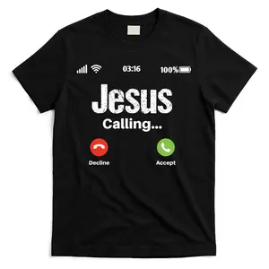 Jesus Calling John 3:16 T-Shirt | Christian Faith Tee | Accept Christ Shirt | Bible Verse Religious Apparel | Gospel Message Shirt | Inspirational Scripture Tee for Men & Women | Evangelical Witness Shir