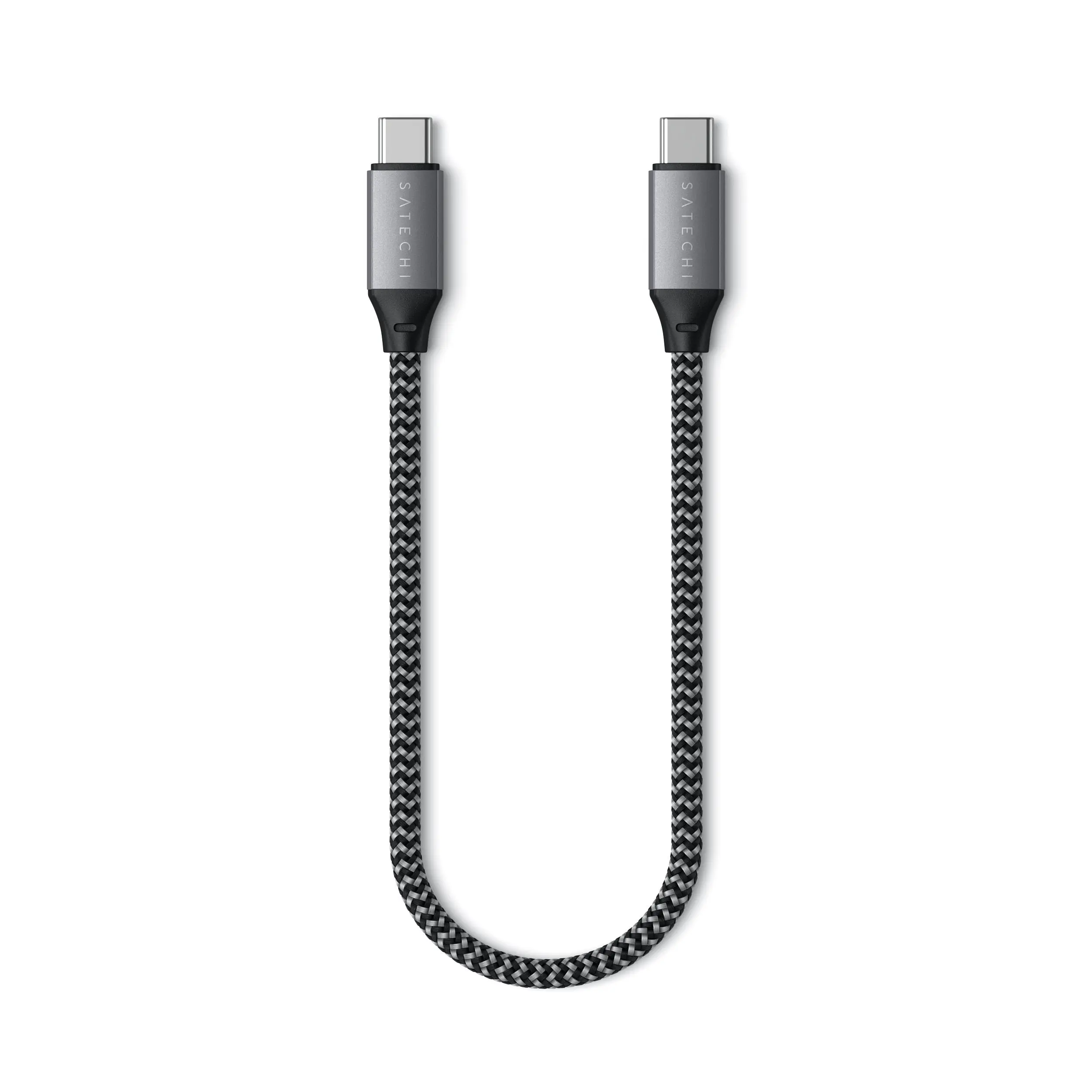 Satechi USB C to USB C Cable 100W, 10in/25cm, for iPhone 17 to 15 Series, iPad Air/Pro, MacBook Air/Pro/Neo, Galaxy S25, Android, Windows