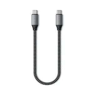 Satechi USB C to USB C Cable 100W, 10in/25cm, for iPhone 17 to 15 Series, iPad Air/Pro, MacBook Air/Pro/Neo, Galaxy S25, Android, Windows