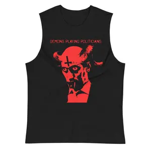 Demons Playing Politicians Anti-MAGA, Anti-Trump  Muscle Shirt