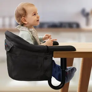 Hook on High Chair for Baby & Toddler 6-36 Months – Portable & Foldable Clip on Baby Seat for Table, Travel and Famliy Events with Carry Bag lulunemo
