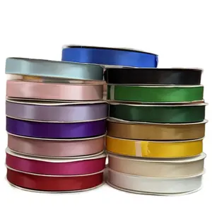 7/8" Satin Ribbon Double Faced 100Yards - Assorted Colors for Crafting and Decor