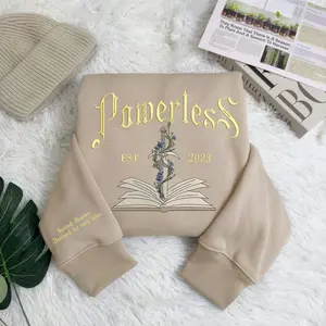 Powerless Series Lauren Roberts Embroidered Sweatshirt, Kai & Paedyn Hoodie, Powerful Book Shirt, Fantasy Bookish Gift