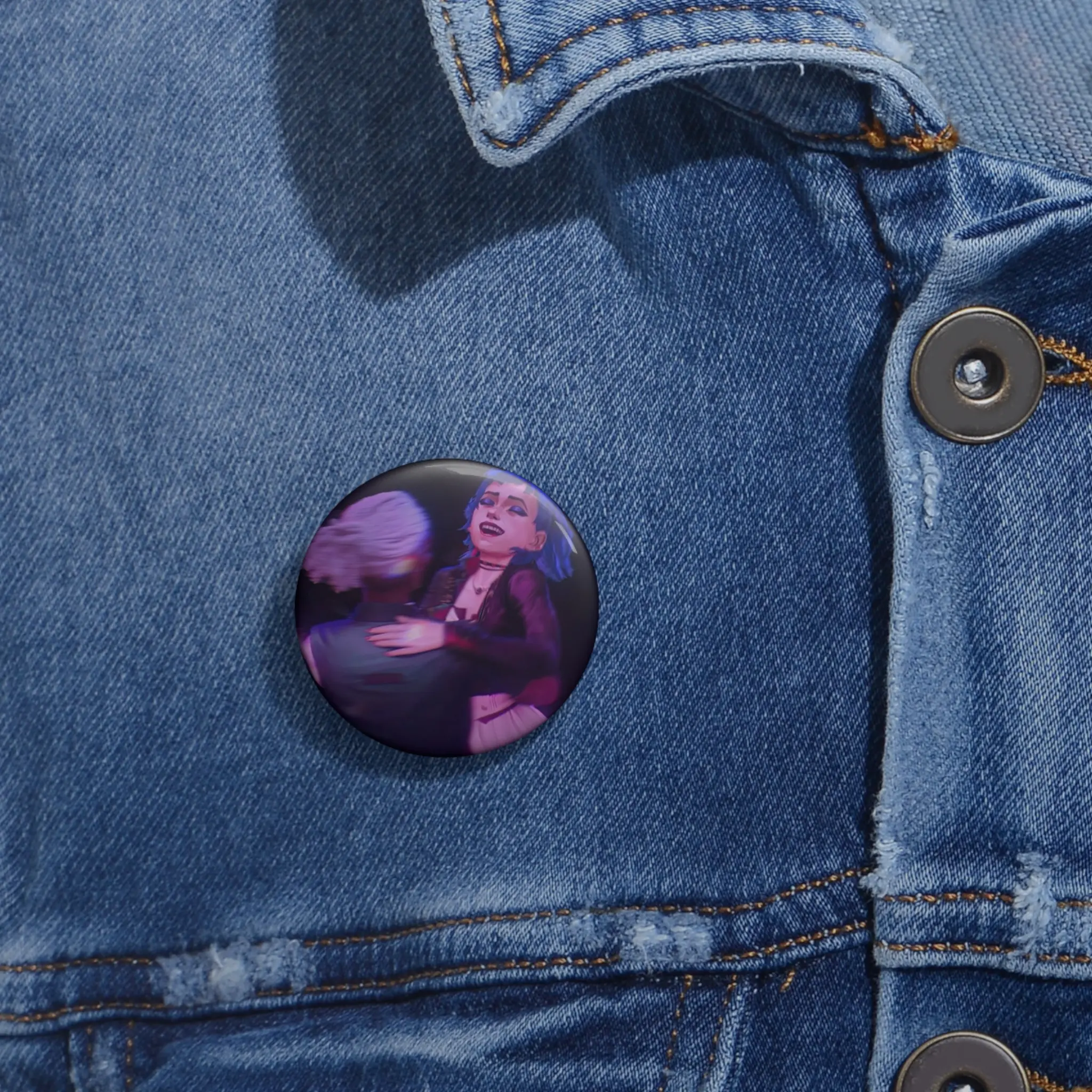 Ekko and Powder Pin Buttons