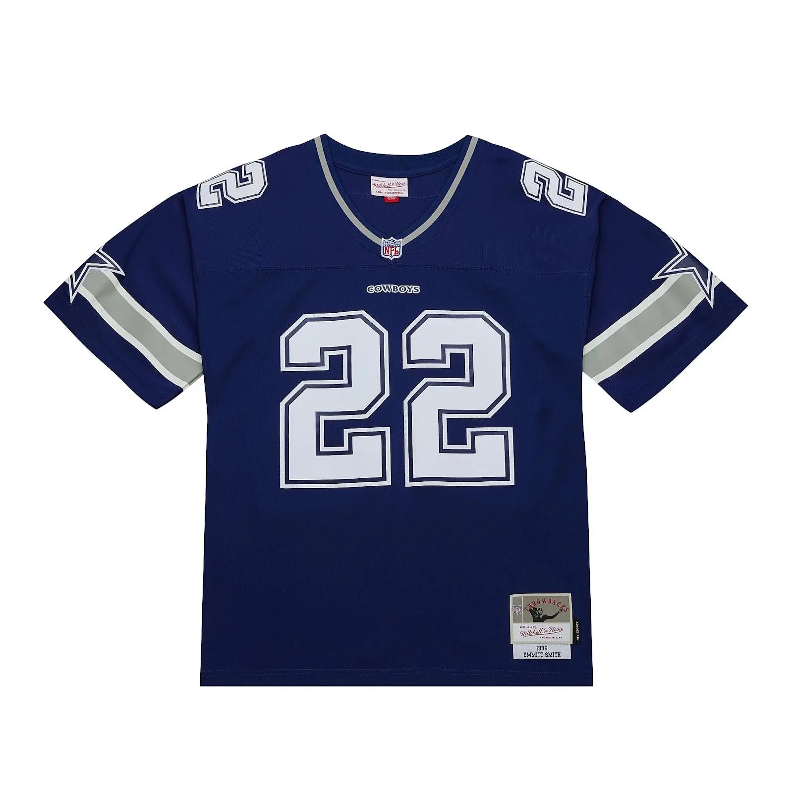 Emmitt Smith Dallas Cowboys 1996 Navy Legacy Player Jersey NFL Throwback Mitchell & Ness