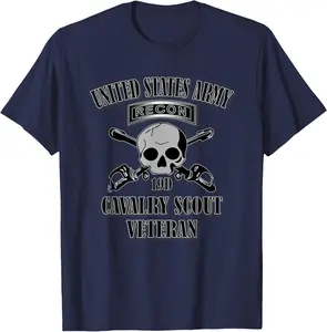 U.S. Army Cavalry Scout Veteran (Front Design) T-Shirt