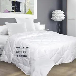 Full Size Comforter ,All Down Alternative Duvet Insert, Quilted Comforter with Ties, Hypoallergenic White Bedding to Put Inside Duvet(1)