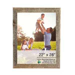 212 MAIN Rustic Farmhouse Gray Wooden Photo Frame, 22x24 in, Baby & Maternity Decor