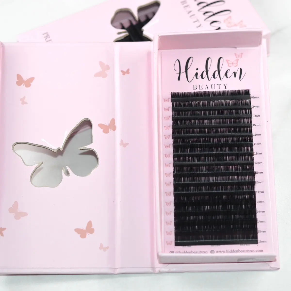 0.05 D curl Mix (9mm-15mm) Lash Extension Trays