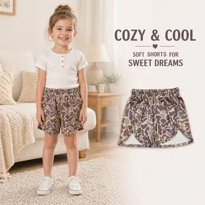 Baby Girls' Casual Brown Camo Summer Shorts - Kids' Outdoor Apparel for 8th Grade Graduation