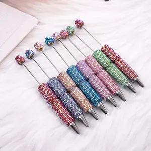 8-Pack DIY Electroplated Beaded Pen Set, Creative Holiday Stationery, School Supplies, Elegant Design, Fashionable Writing Tools
