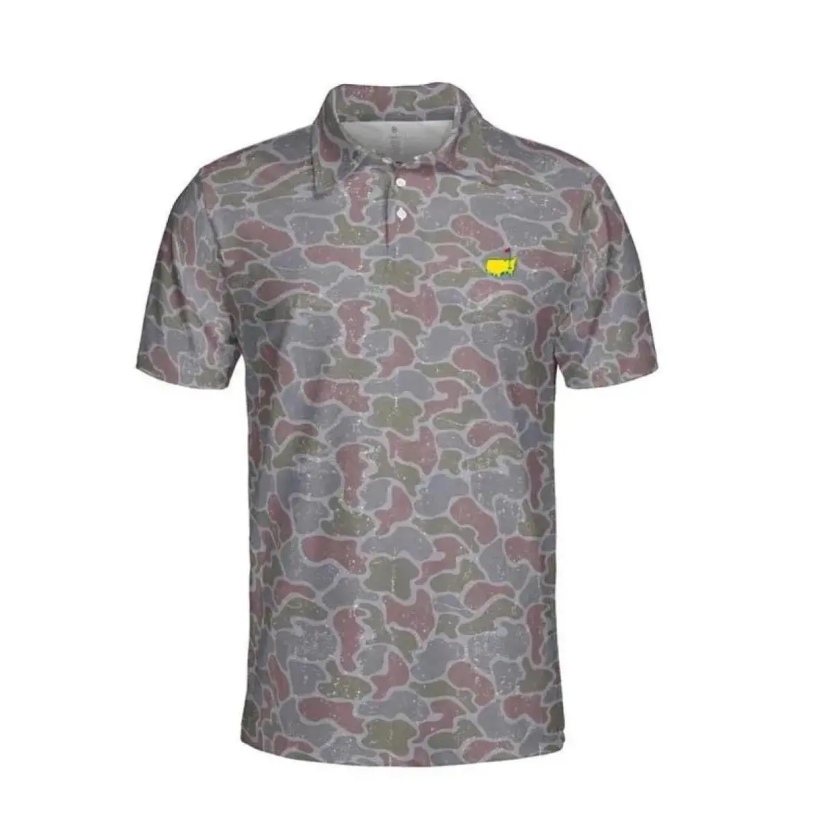 Driftwood Camo Polo Shirt Mens Golf Fishing Short Sleeve Comfort
