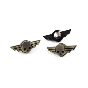 Skull Logo Brass Pin - Helldivers 2