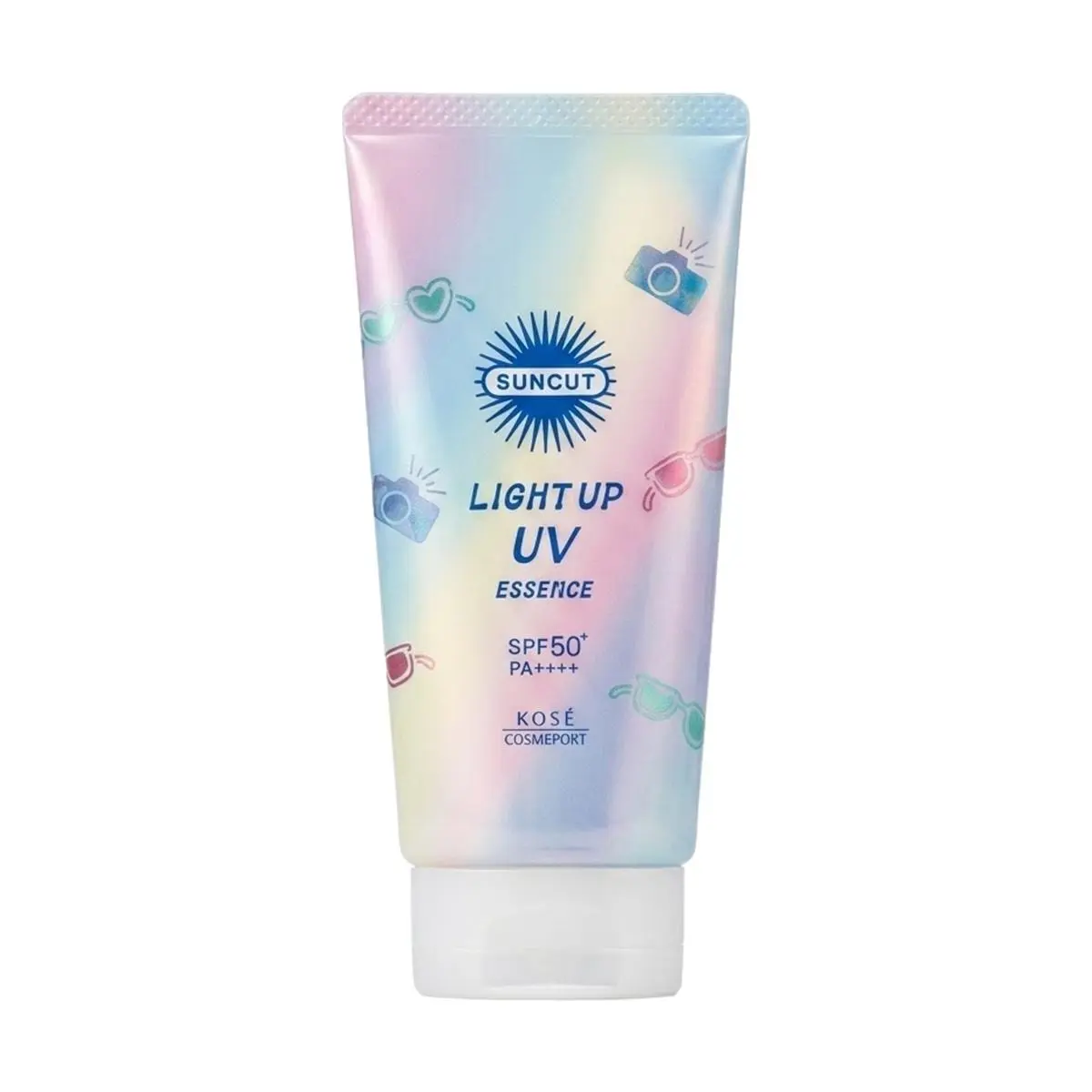 KOSE SUNCUT UV Essence SPF50+ PA++++ 80g - Sunscreen for Natural Glow, Waterproof, Sweatproof