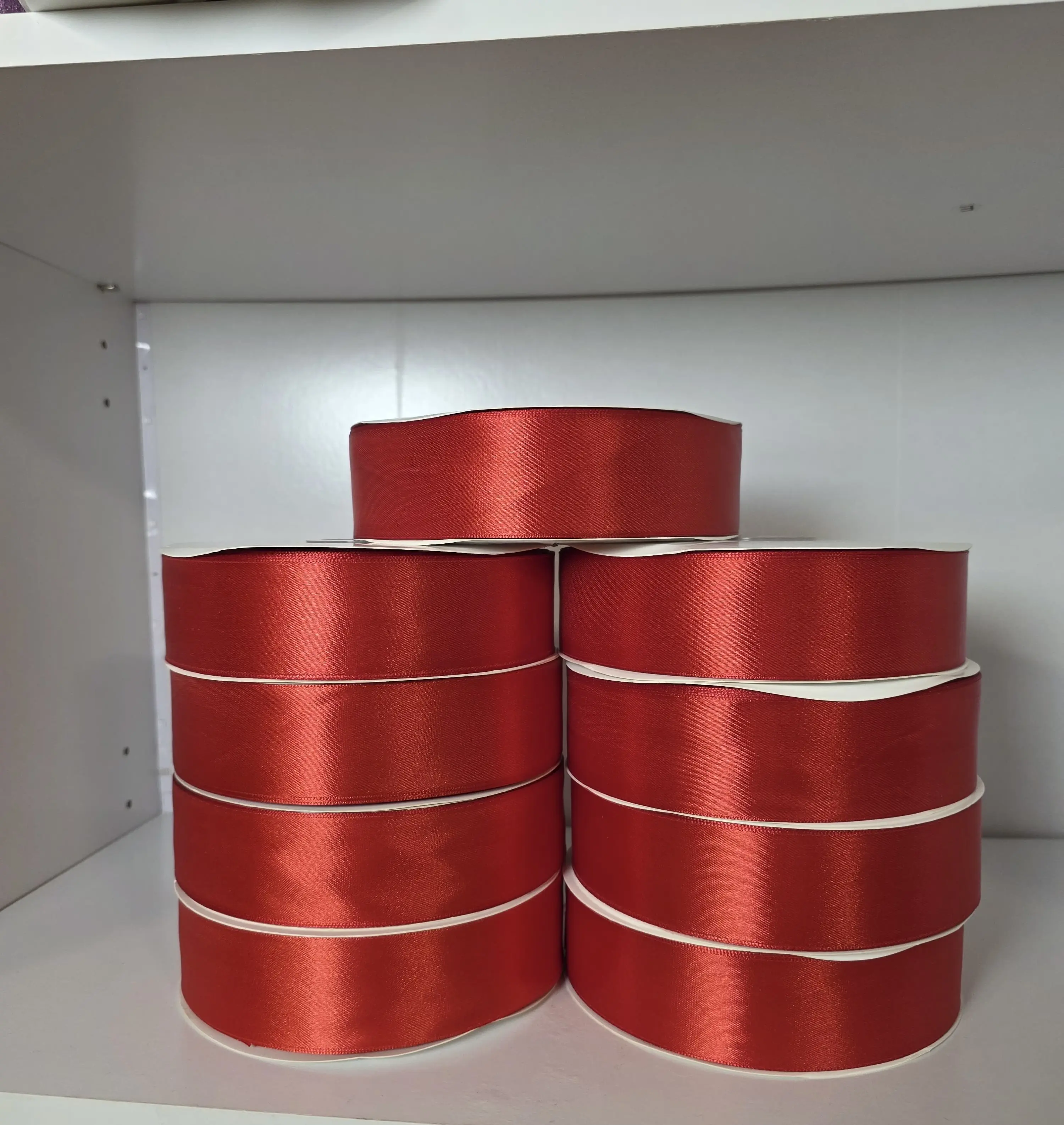 100yd , 4cm Basic-Quality Double-Sided Satin Ribbon - Office Stationery for Gift Wrapping & Office Supplies Use