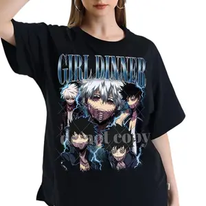 Dabi MHA Anime Manga Girl Dinner Retro T-Shirt, Fabric Womenswear Tops Underwear, Gift For Fan