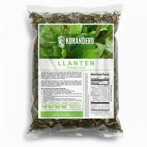 KURANDERO Llanten Leaf Tea 4oz (113gr)– 100% Natural Hojas de Llantén, Herbal Aromatic Tea, Caffeine-Free, Non-GMO, Single Pack