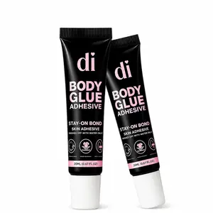 Stay-On Bond Body Glue - Sweat & Water Resistant, Stain-Free, Easy Water-Only Removal, Reliable Hold for Outfits, Glitter & Skin Decorations, 20ml