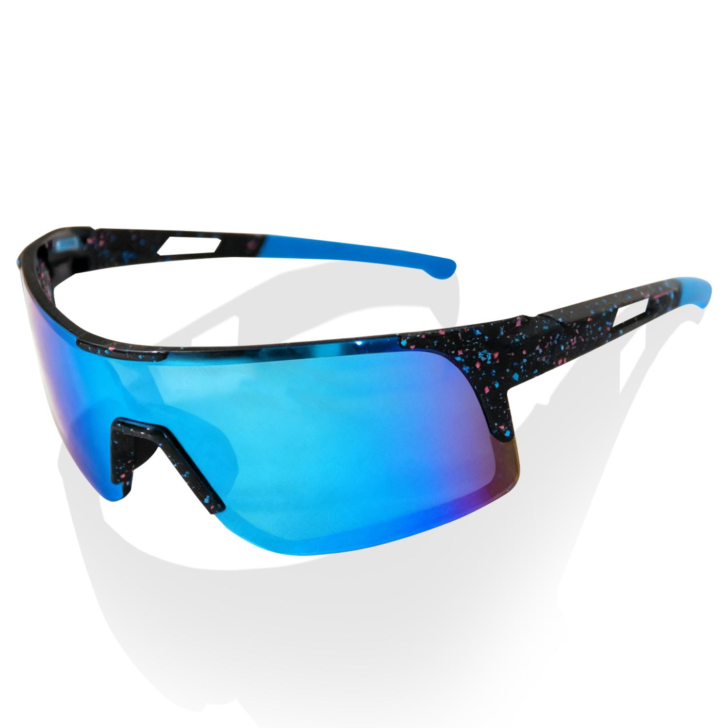 UV Blocking Sports Sunglasses for Men Women, Colorful Shield Lens, Baseball Cycling Glasses, UV400 Protection