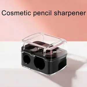 Dual-Size Makeup Pencil Sharpener, Suitable for Eyebrow, Eyeliner, Lipstick, Compact Portable Cosmetic Tool, Ideal Gift for Women