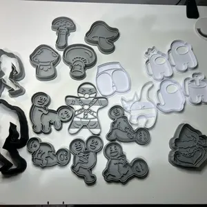 Naughty Gingerbread Man Cookie Cutter with Big Booty and Bigfoot Design