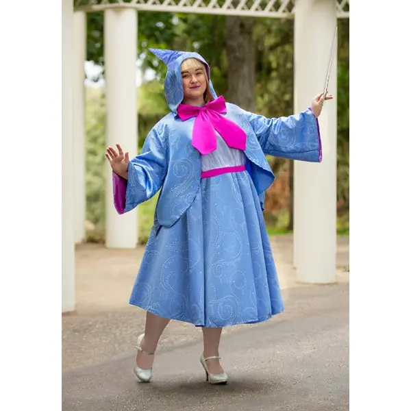 Plus Size Women's Cinderella Fairy Godmother Costume