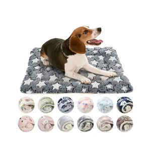 Ultra-Soft Pet Sleeping Blanket - Coral Velvet Cozy Mattress Cushion for Dogs & Cats - Breathable Warm Non-Slip Backing - Available in XS to XXL Sizes