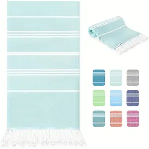 100X180cm Turkish Beach Towel Oversized Sand Free Tassel Quick Dry Swim Extra Large Light Travel for Adults Gifts Accessories