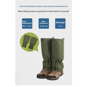 600D Oxford fabric outdoor mountaineering hiking snow cover winter snow leggings skiing waterproof and sand-proof foot cover